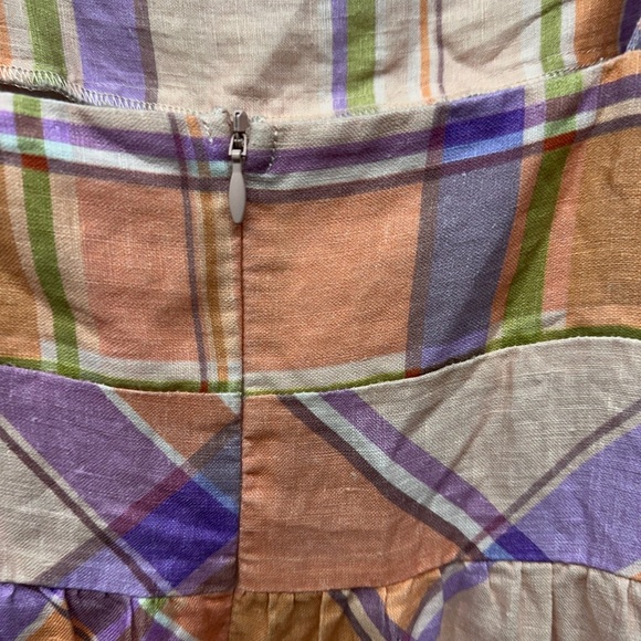 Anthropologie Kachel Tie Strap Linen Maxi Dress – Size L - Picture 4 of 10